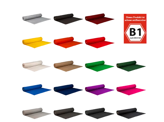 Nadelfilzteppich B1  Rolle