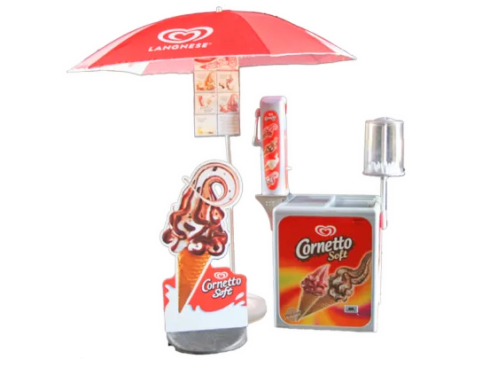 Cornetto Softeis Komplettstand