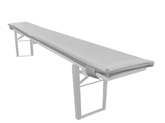 Polsterauflage Leder wei&szlig;