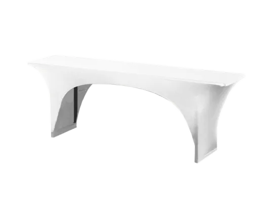 Stretchhusse 50er Tisch wei&szlig; 