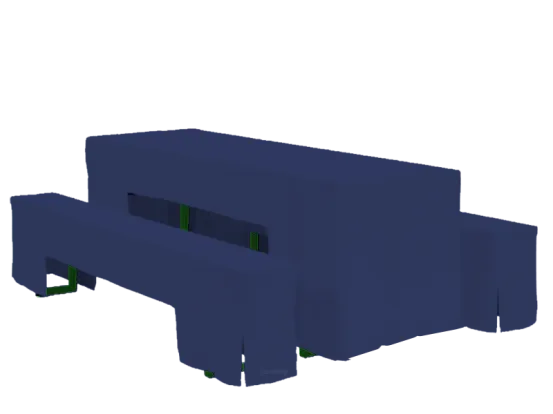 70er Wurfhussenset blau