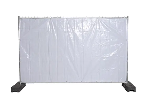 Banner weiss f&uuml;r Bauzaun