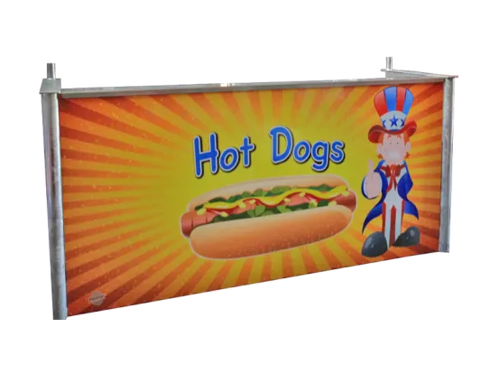 Hot Dogs 100 Portionen inkl. Hot-Dog Stand