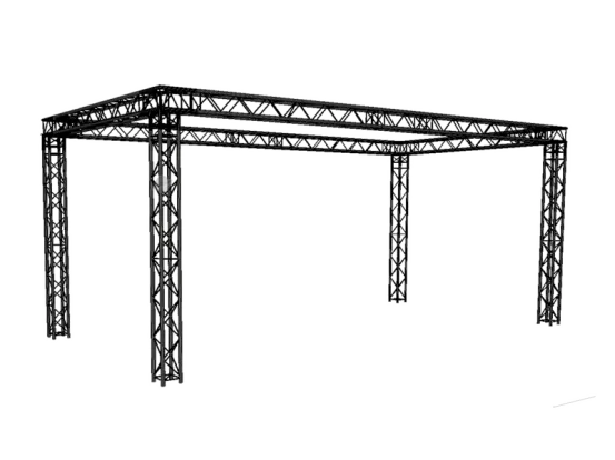 4 Punkt 30er Globaltruss Messestand 6 x11m