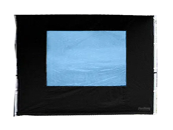 Seitenwand 3 m mit Fenster schwarz (Standard) 