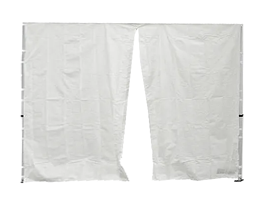 Seitenwand 3 m mit Eingang wei&szlig; (Standard) 