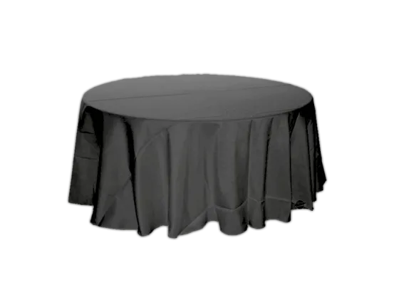 Banketttischdecke 2,4 m schwarz