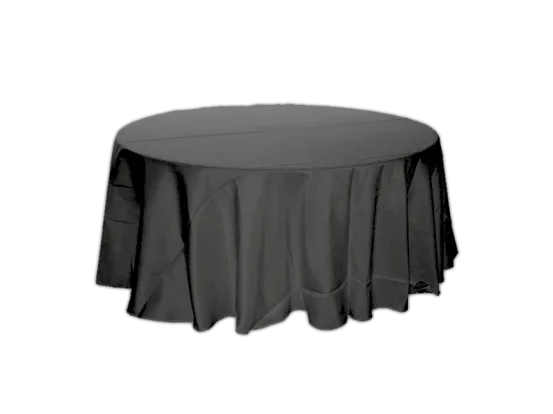 Banketttischdecke 2,4 m schwarz