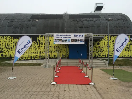 Eventteppich B1 rot pro m&sup2;