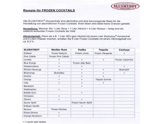 Slush-Konzentrat Pfirsich-Maracuja