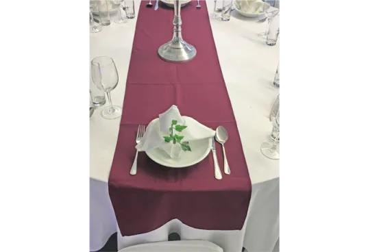 2er Tischl&auml;ufer aubergine