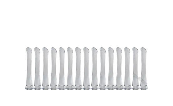 Blumenvase Glas klar 15er Set