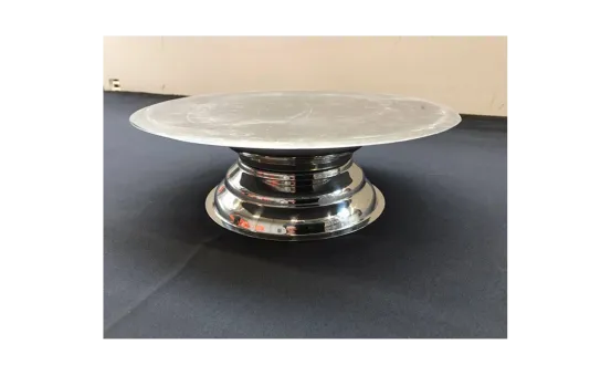 Tortenplatte Edelstahl