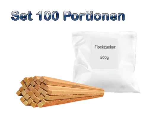 Zuckerwatte Set 100 