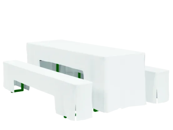 70er Wurfhussenset wei&szlig;