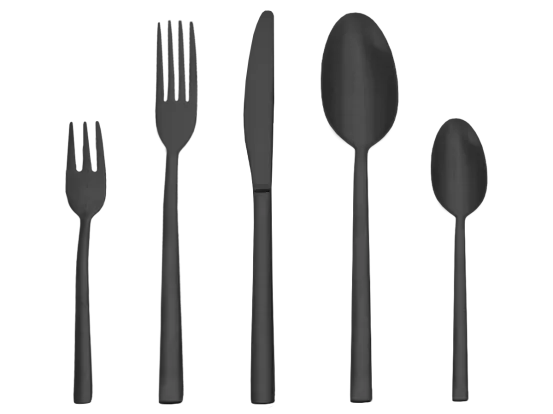 Kuchengabel Exklusiv schwarz