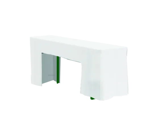 Wurfhusse 50er Tisch wei&szlig;