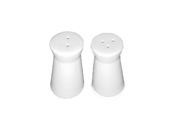 Salz und Pfefferstreuer Bianco