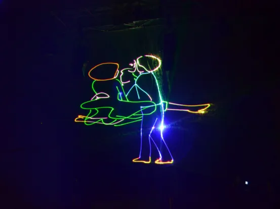 Lasershow Set M, mit Operator