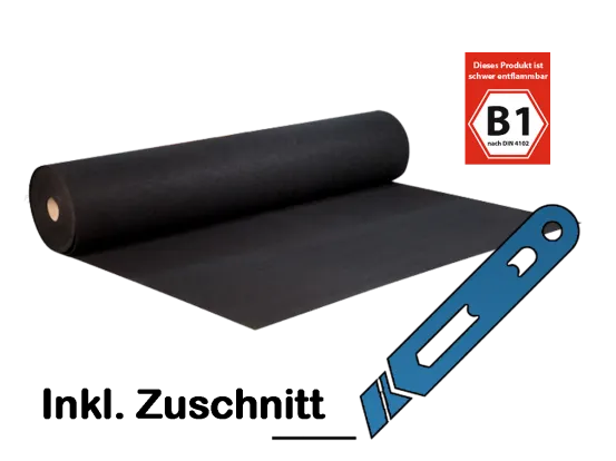 Eventteppich B1 schwarz pro m&sup2;
