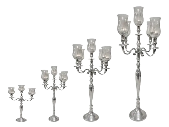 Kerzenleuchter 3-armig 26 cm