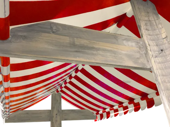 Buffet-Marktstand rot