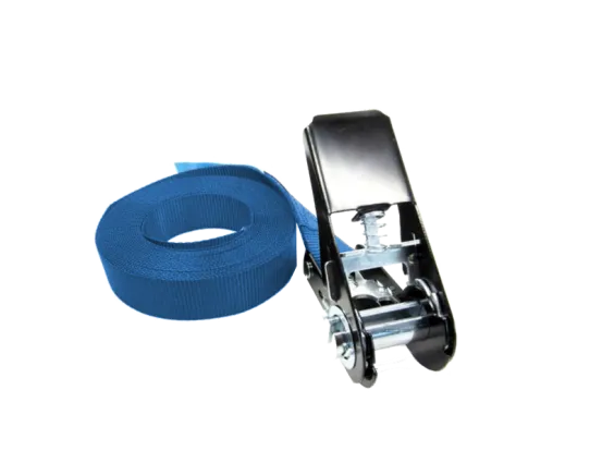Spanngurt mit Ratsche blau