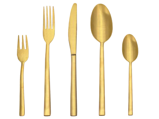 Men&uuml;gabel Exklusiv gold