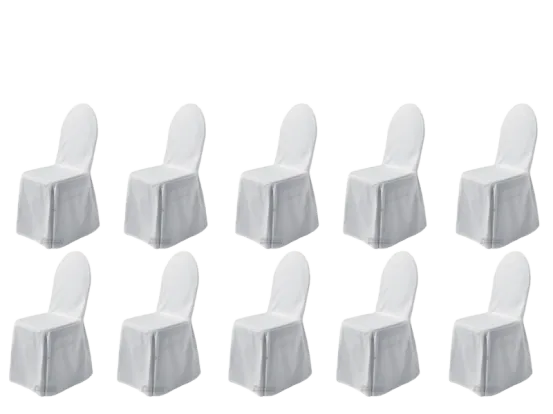 10er Wurfhusse Stuhl wei&szlig;