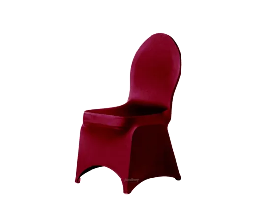 Stretchhusse Stuhl bordeaux
