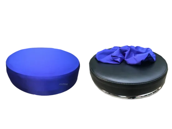 10er Barhockerhusse  blau