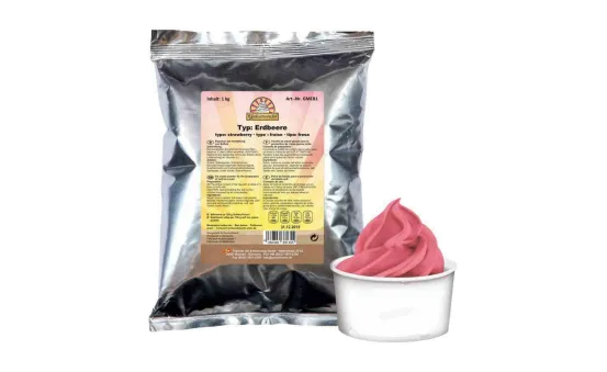 Softeispulver Erdbeer 