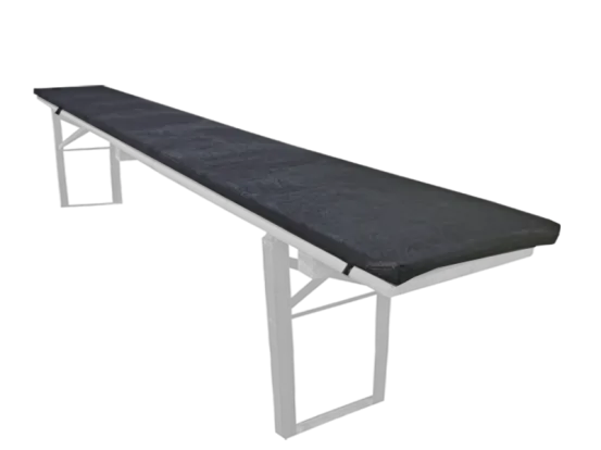 Polsterauflage Leder schwarz