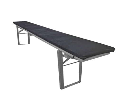 Polsterauflage Leder schwarz