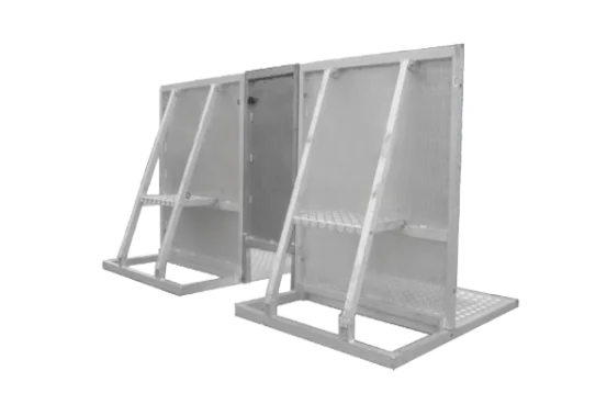 B&uuml;hnengitter mit Kabeldurchlass