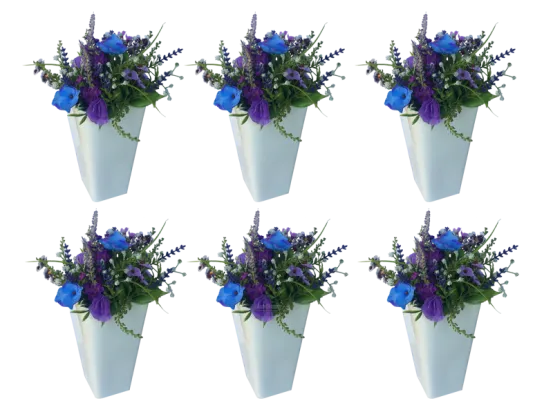 Kunstblumen Fr&uuml;hling / 6er Set