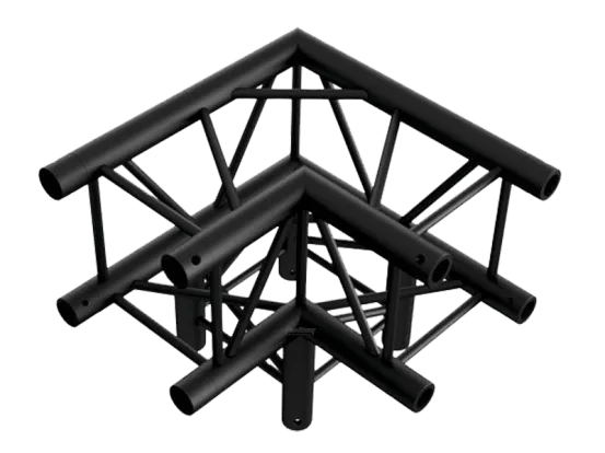 Prolytetruss 3 Wege Ecke schwarz