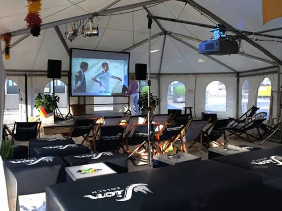 Parabol Hohlspiegelleinwand