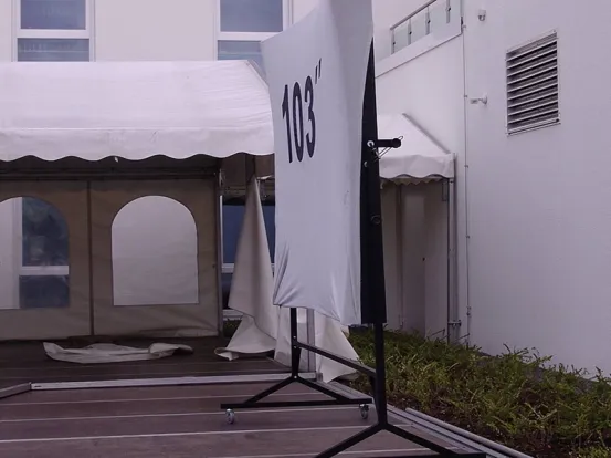 Parabol Hohlspiegelleinwand