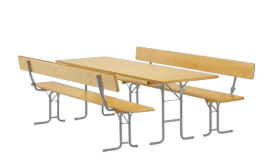 Bierzeltgarniturset 50 cm Lehne Gala