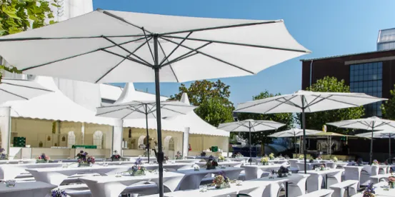 Sonnenschirm 3 m  grau