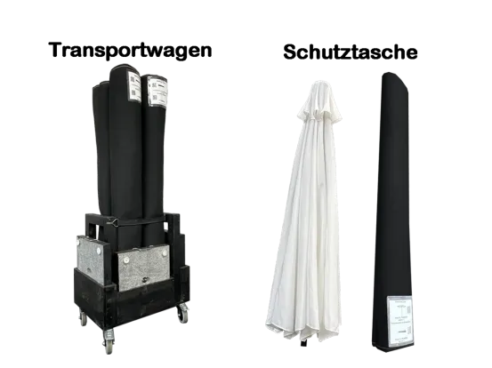 Sonnenschirm 3 m  grau