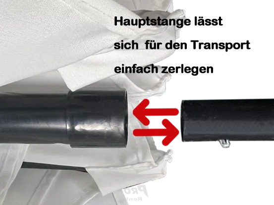 4x Sonnenschirmset  wei&szlig;