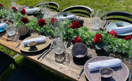 Industrial Dinnertableset 6P. 1,8 m Rivi&eacute;ra