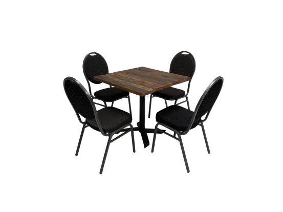 Industrial Bistrotischset 4P. Bankett