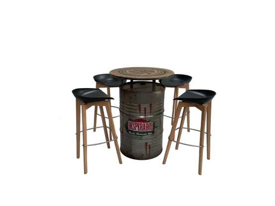 Desperadosset / Keeve Barhocker schwarz