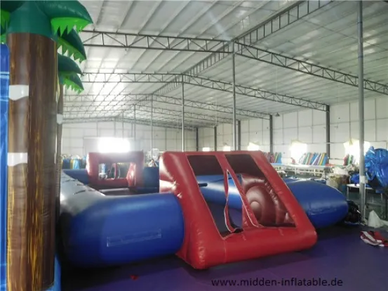 Menschenkicker mit Seilen