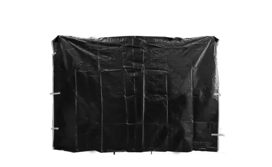 Seitenwand 3 x 2.1 m ohne Fenster schwarz f&uuml;r Cateringzelt (schwer) 