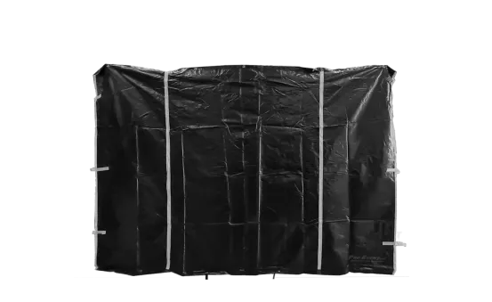 Seitenwand 3 x 2.1 m mit Eingang schwarz f&uuml;r Cateringzelt (schwer) 