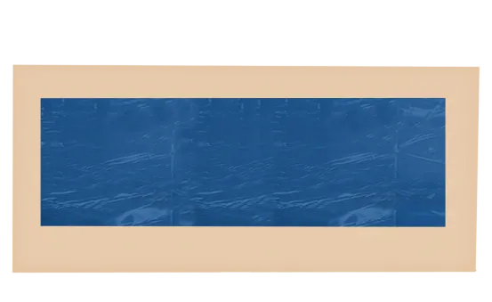 Seitenwand 44 m mit Panoramafenster Sandfarbe (Mastertent)